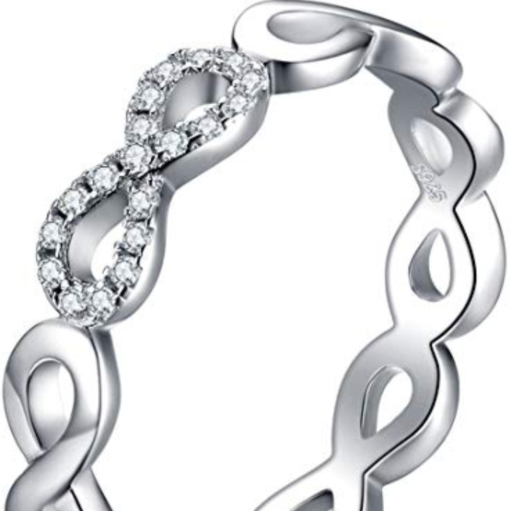 Infinity Forever Sterling Silver Ring - image 6
